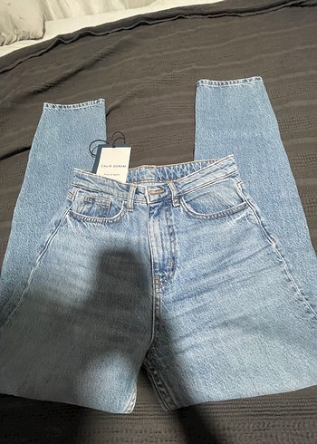 Kadın Mavi Midi Boy Denim Jean