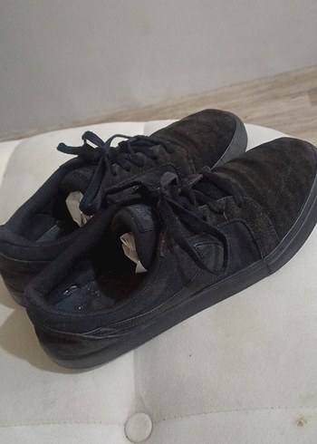 Siyah Erkek 43 numara Bağcıklı Spor Ayakkabı - Görsel 7