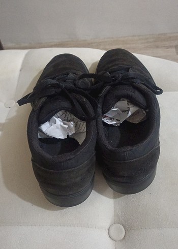 Siyah Erkek 43 numara Bağcıklı Spor Ayakkabı - Görsel 3