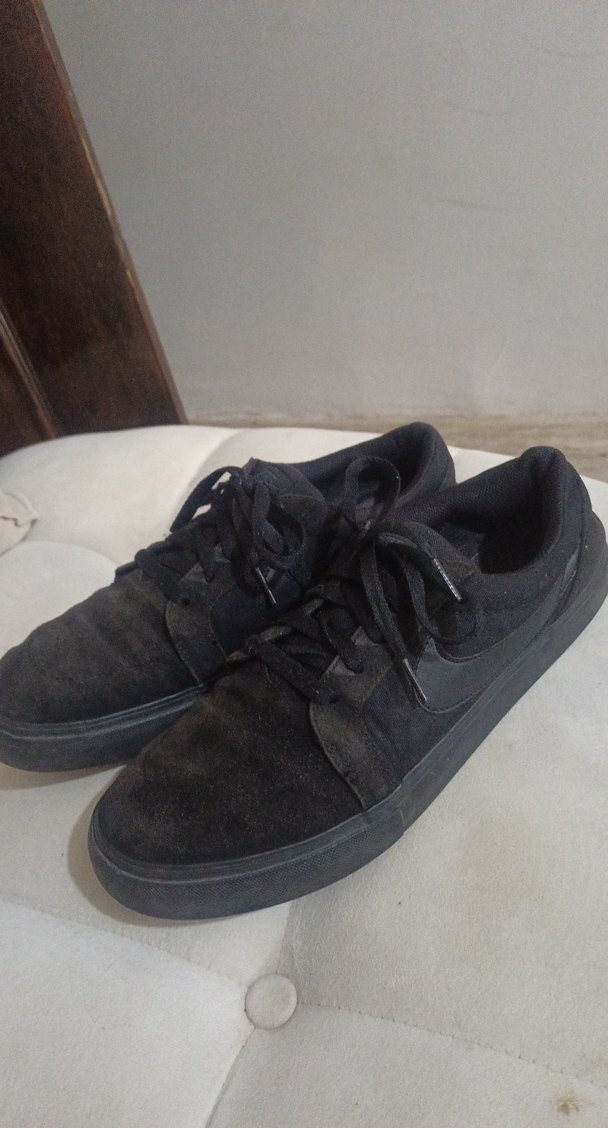 Siyah Erkek 43 numara  Bağcıklı Spor Ayakkabı - Görsel 2