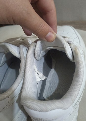 Beyaz Bağcıklı Spor Sneaker - Görsel 6