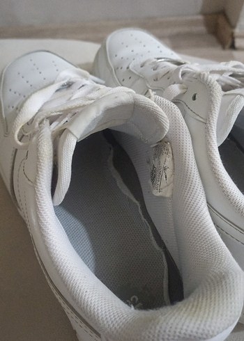 Beyaz Bağcıklı Spor Sneaker - Görsel 5