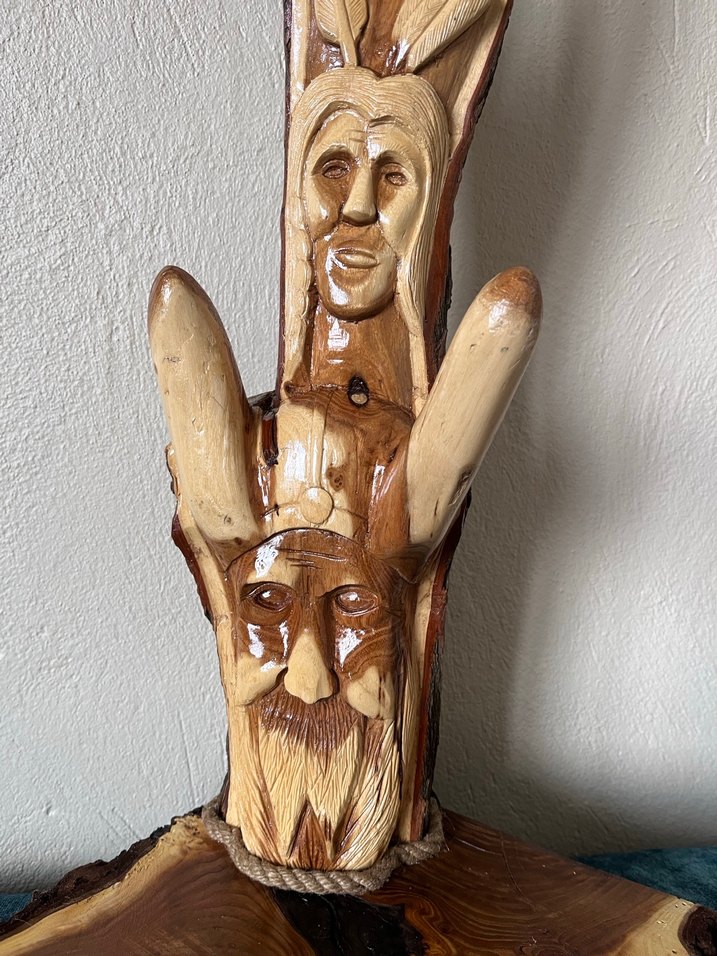 Akasya ve İğde Ağacı Kızılderili Totem Abajur - Görsel 3