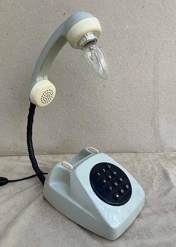 Antika Telefon Abajur Lamba