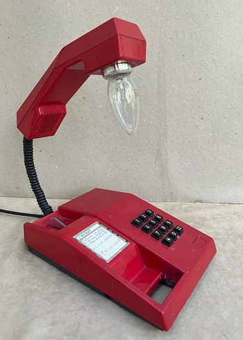 Antika Telefon Abajur Lamba