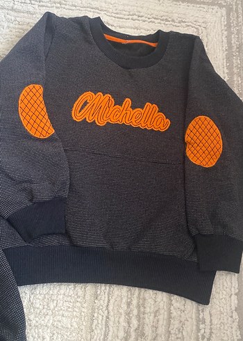 Gri Nakışlı Erkek Bebek Eşofman Takımı - Görsel 5