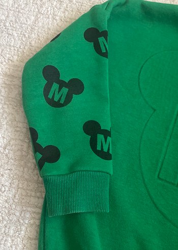 Kız Çocuk Yeşil Baskılı Sweatshirt - Görsel 2