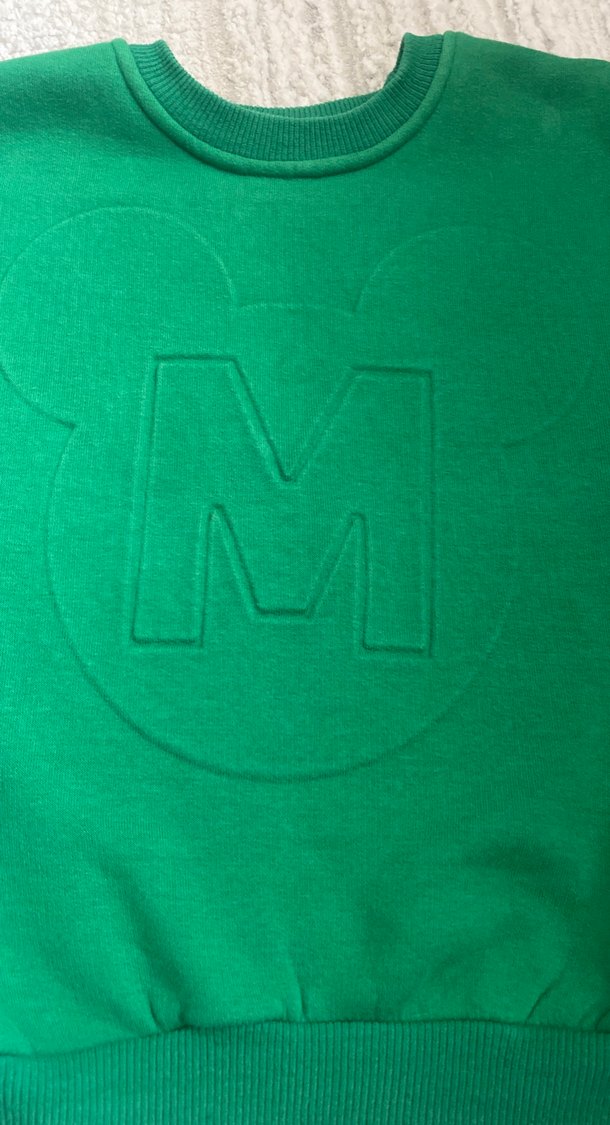 Kız Çocuk Yeşil Baskılı Sweatshirt - Görsel 3