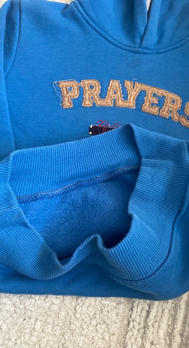 Kapüşonlu Mavi Erkek Çocuk Sweatshirt - Görsel 3