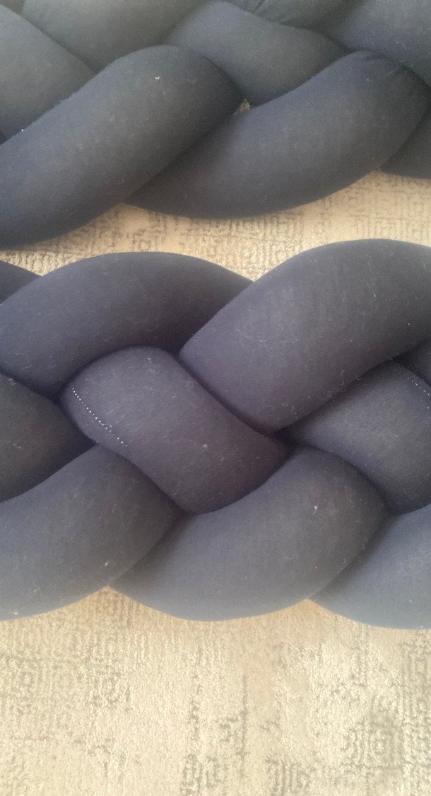 Diger Lacivert Bebek Yatak Koruyucu Örgü - Görsel 3