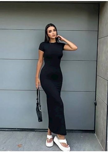 bershka midi elbise