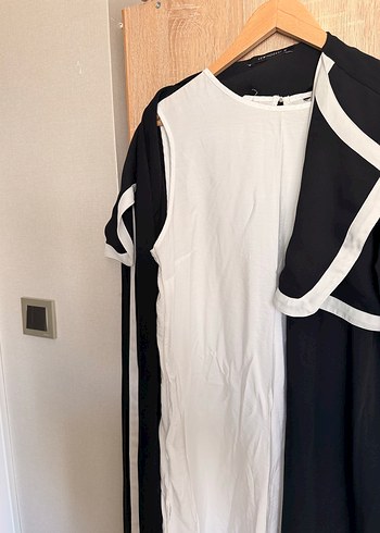 Uzun lacivert beyaz iki parça - Görsel 2