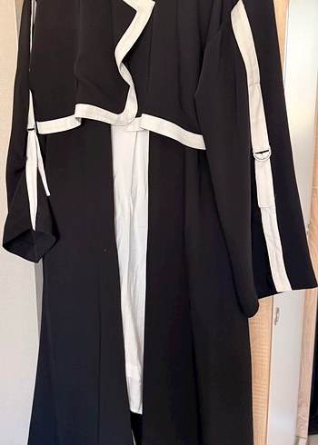 Uzun lacivert beyaz iki parça - Görsel 3