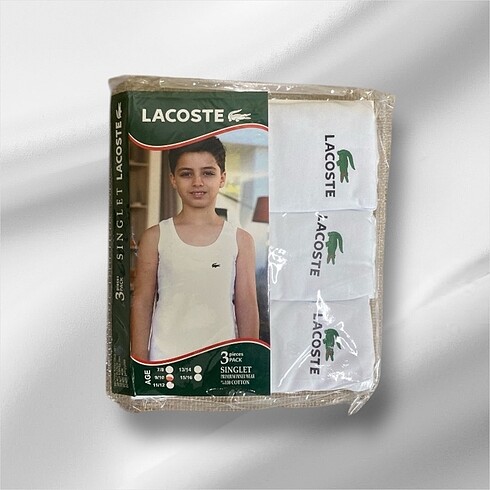 Lacoste 3?lü Çocuk Atlet