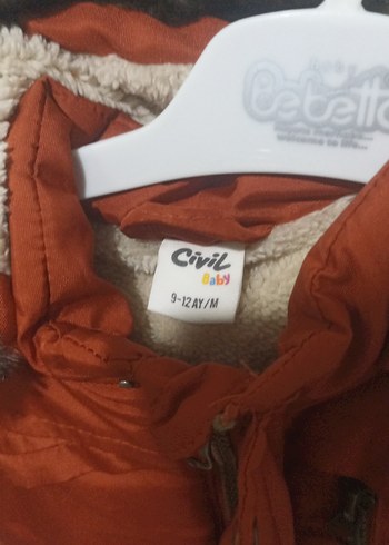 Taba Renkli Kürklü Erkek Çocuk Mont - Görsel 2