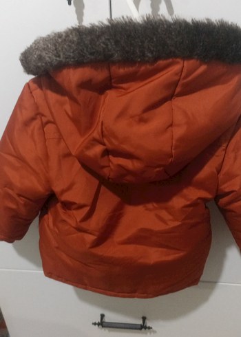 Taba Renkli Kürklü Erkek Çocuk Mont - Görsel 5