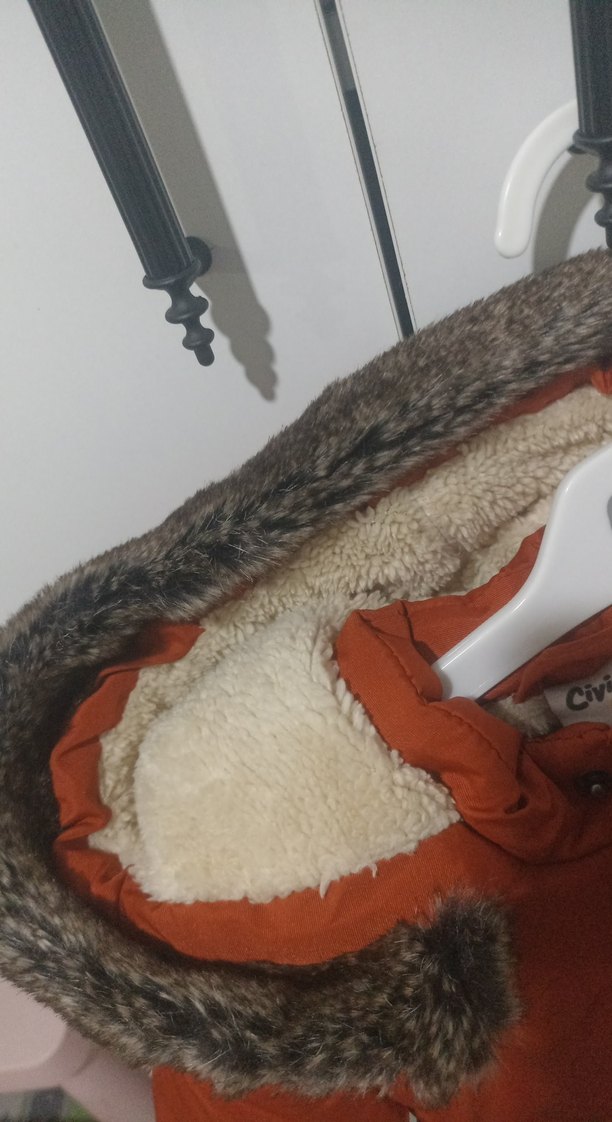 Taba Renkli Kürklü Erkek Çocuk Mont - Görsel 3