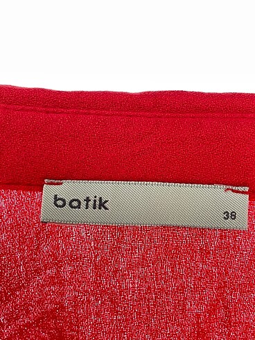 38 Beden kırmızı Renk Batik Kısa Elbise %70 İndirimli.