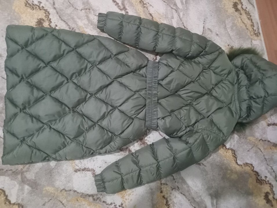 Kadın Uzun Kemerli Kışlık Mont - Görsel 2