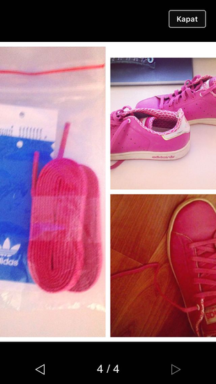 38 Beden pembe Renk Adidas pembe Stan Smith