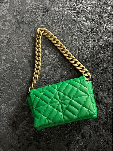 Zara Zara yeşil çanta