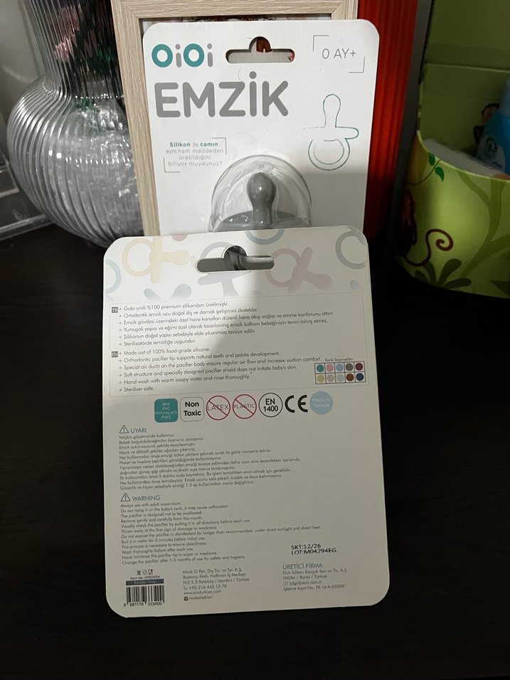 Oioi marka gri emzik - Görsel 2