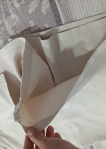 m Beden Zincir Detaylı Bej Kadın Mini Şort