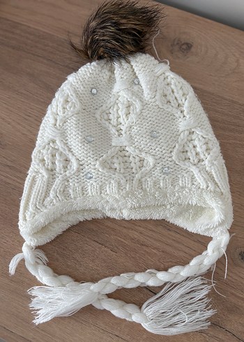 İçi Polarlı Kız Çocuk Şapka - Görsel 2