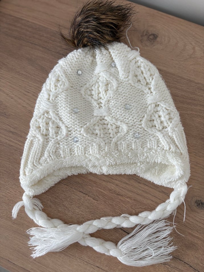 İçi Polarlı Kız Çocuk Şapka - Görsel 2