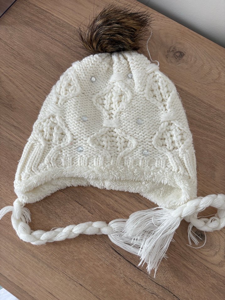 İçi Polarlı Kız Çocuk Şapka - Görsel 3