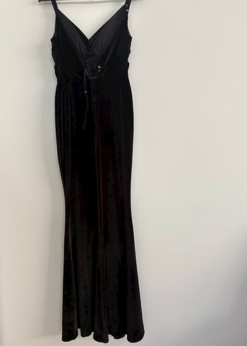 Siyah Uzun Balık Abiye - Görsel 3