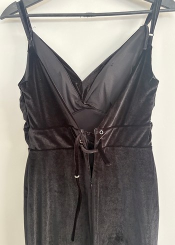 Siyah Uzun Balık Abiye - Görsel 4