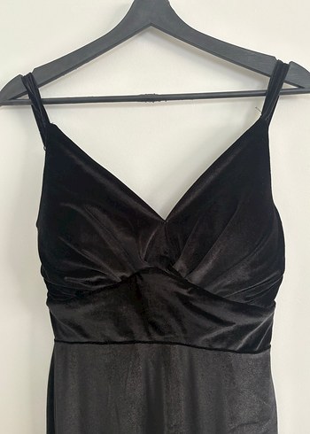 Siyah Uzun Balık Abiye - Görsel 2