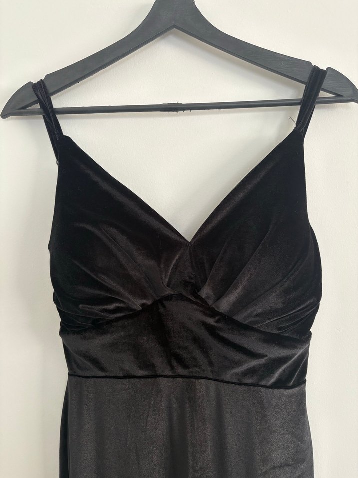 Siyah Uzun Balık Abiye - Görsel 2