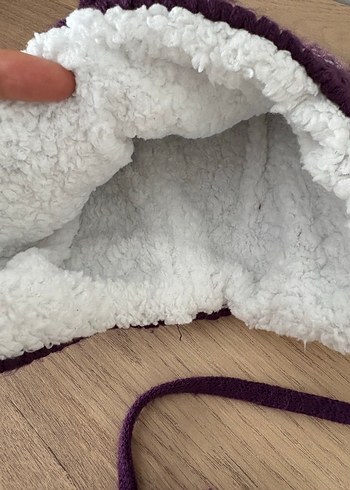 İçi Yünlü Kız Çocuk Şapka - Görsel 4