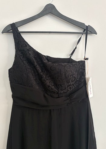 Siyah Uzun Abiye Elbise - Görsel 2