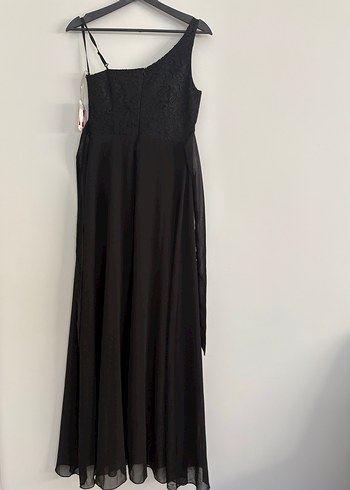 Siyah Uzun Abiye Elbise - Görsel 6