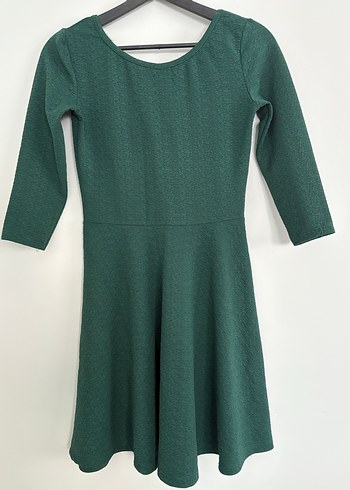 Yeşil Mini Elbise - Görsel 5