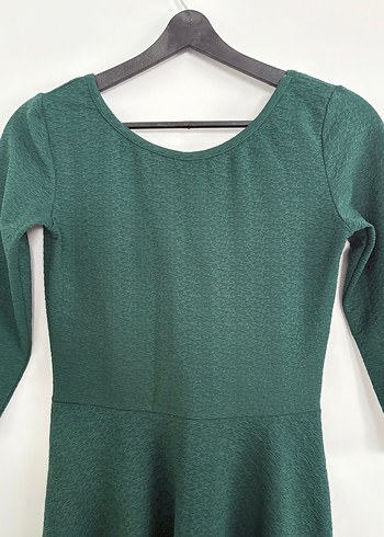 Yeşil Mini Elbise - Görsel 4