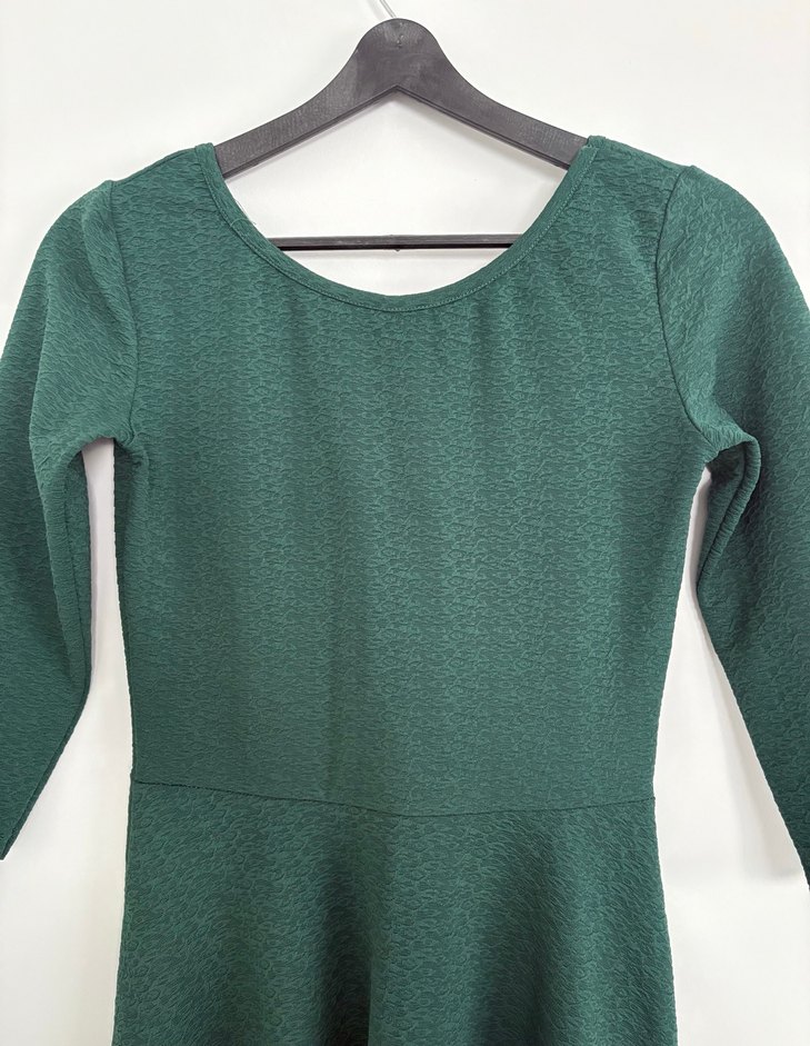 Yeşil Mini Elbise - Görsel 4