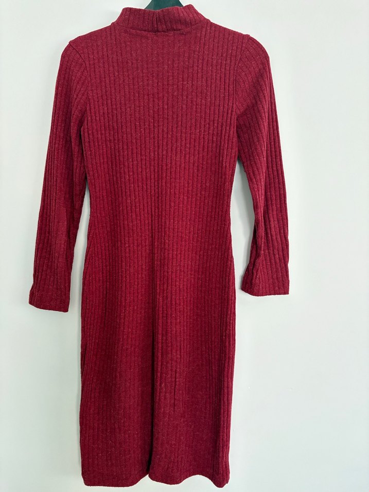 Fitilli Midi Boy Elbise - Görsel 4