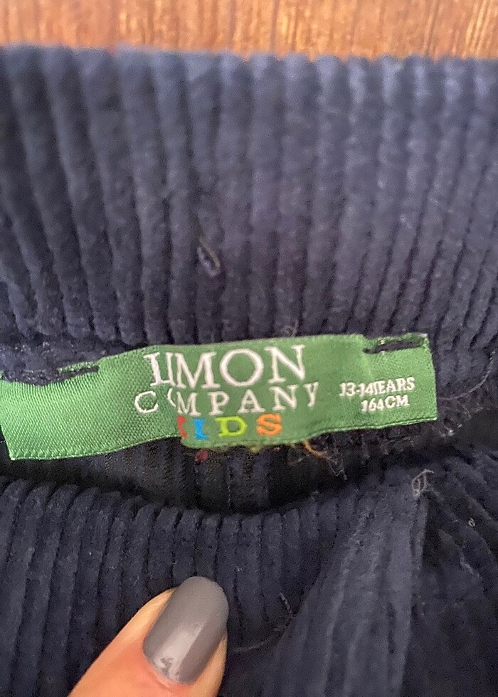 Limon kadife pantolon - Görsel 3