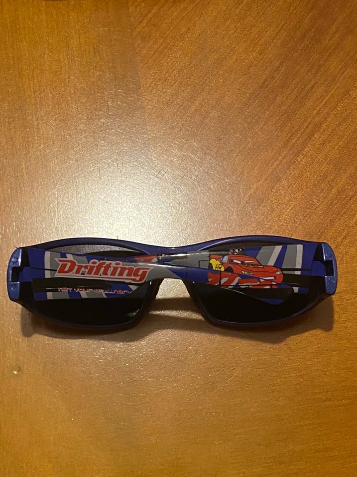 Erkek çocuk  cars temalı Kahverengi Biker Gözlük - Görsel 2