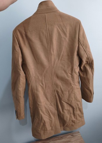 Düğmeli Kahverengi Süet Erkek Kaban - Görsel 2