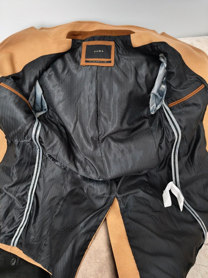 Düğmeli Kahverengi Süet Erkek Kaban - Görsel 4