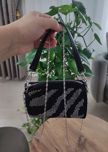 Diğer Zebra Desenli Parlak Kadın Çanta