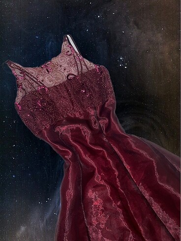 m Beden bordo Renk Y2k Vampire Goth Vintage Elbise