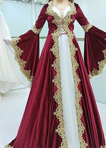 Bordo Kaftan Standart Beden