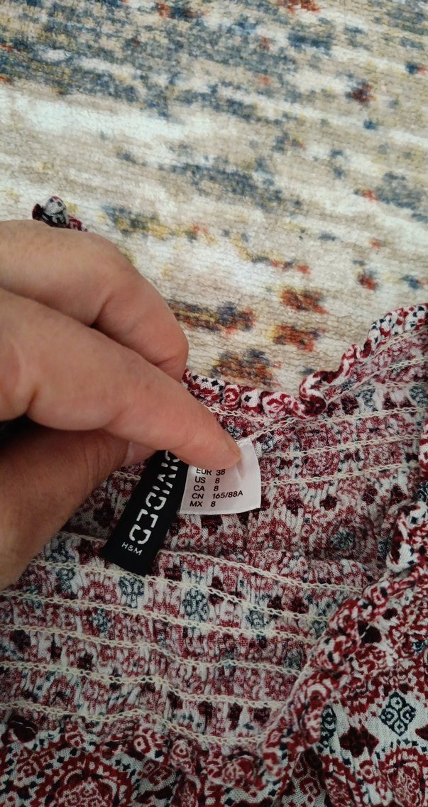 Bordo Desenli Bohem kadın büstiyer - Görsel 4