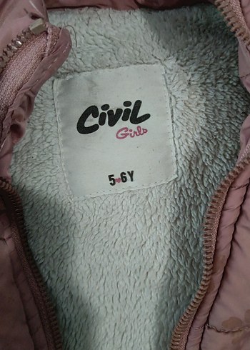 Kürklü Kapüşonlu Pembe Kız Mont - Görsel 4